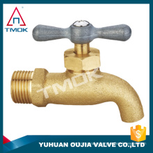 basin tap/faucet male female NPT thread washing chromed plated wall mounted T-handle stop valve forged bibcock outdoor bibcock